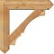 Ekena Millwork Balboa Arts and Crafts Rough Sawn Bracket w/ Offset Brace, Western Red Cedar, 8"W x 36"D x 36"H BKT0806X36X36BOA03RWR - alternate 2